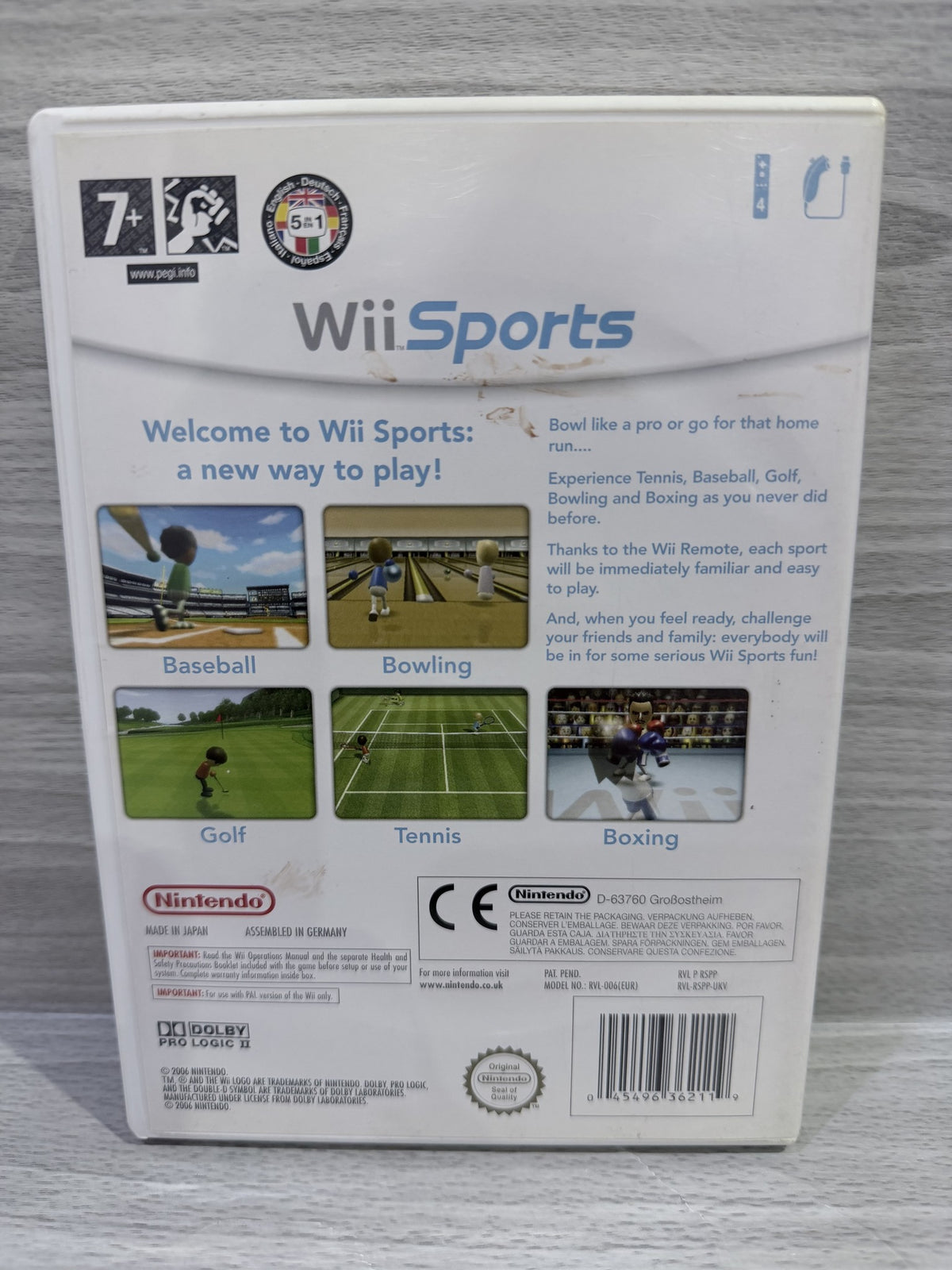 Wii Sports (Normal DVD Case) Complete With Manual PAL UK Tested Working