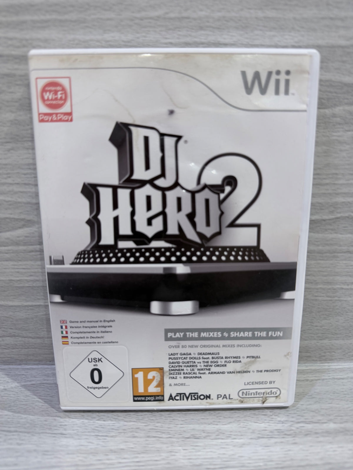 DJ Hero 2 (Game Only) Nintendo Wii Complete With Manual PAL UK Tested Working