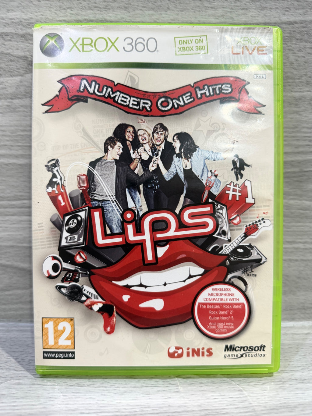 Lips (No Microphones) Microsoft Xbox 360 No Manual PAL UK Tested Working