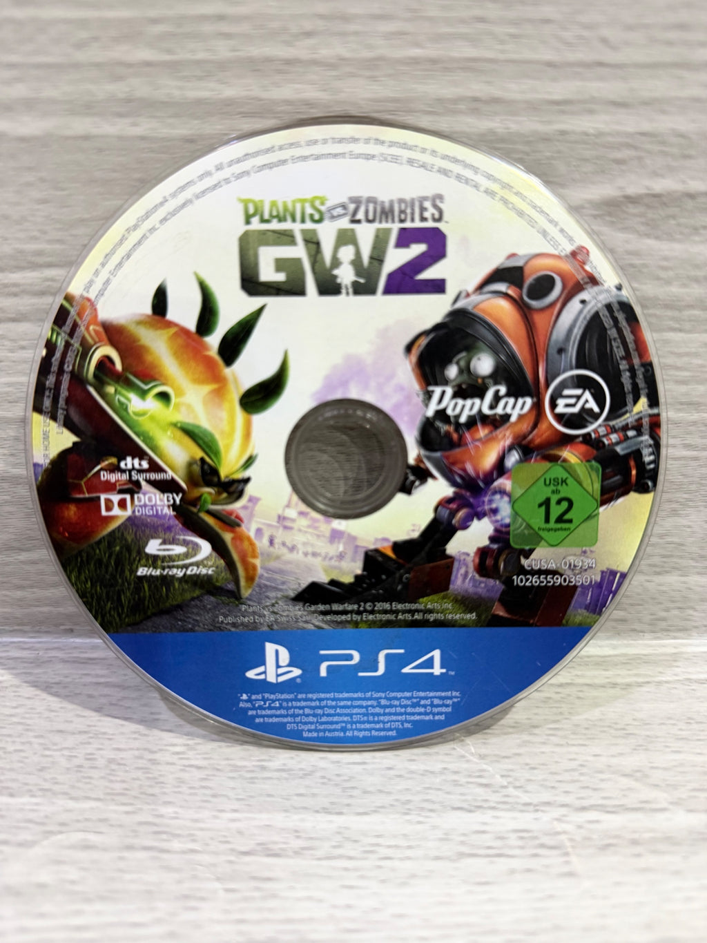 Plants vs Zombies: Garden Warfare 2 Sony PlayStation 4 Disc Only PAL UK Tested