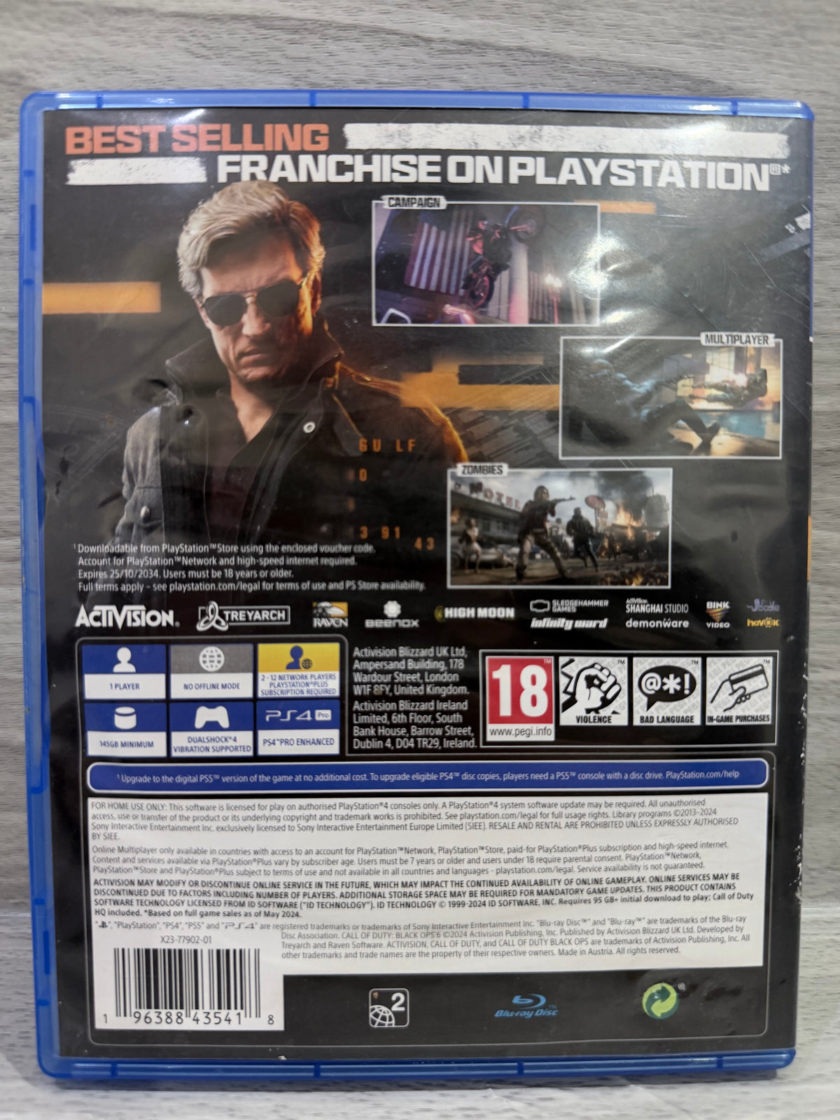 Call of Duty: Black Ops 6 (No DLC) Sony PlayStation 4 Boxed PAL UK Tested