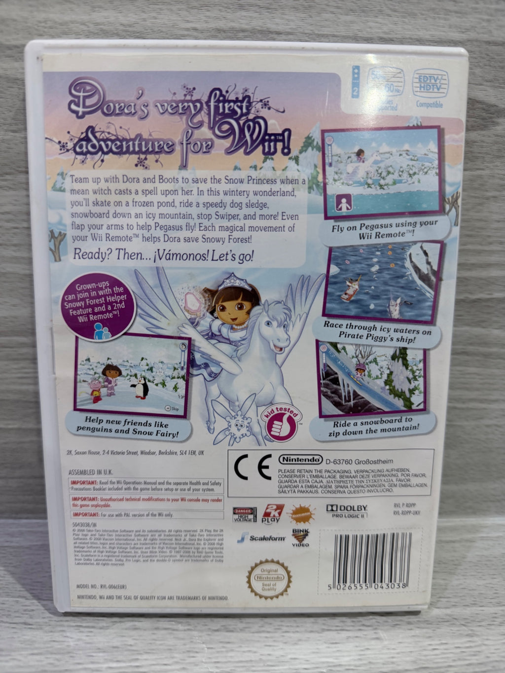 Dora Saves The Snow Princess Nintendo Wii Complete With Manual PAL UK Tested