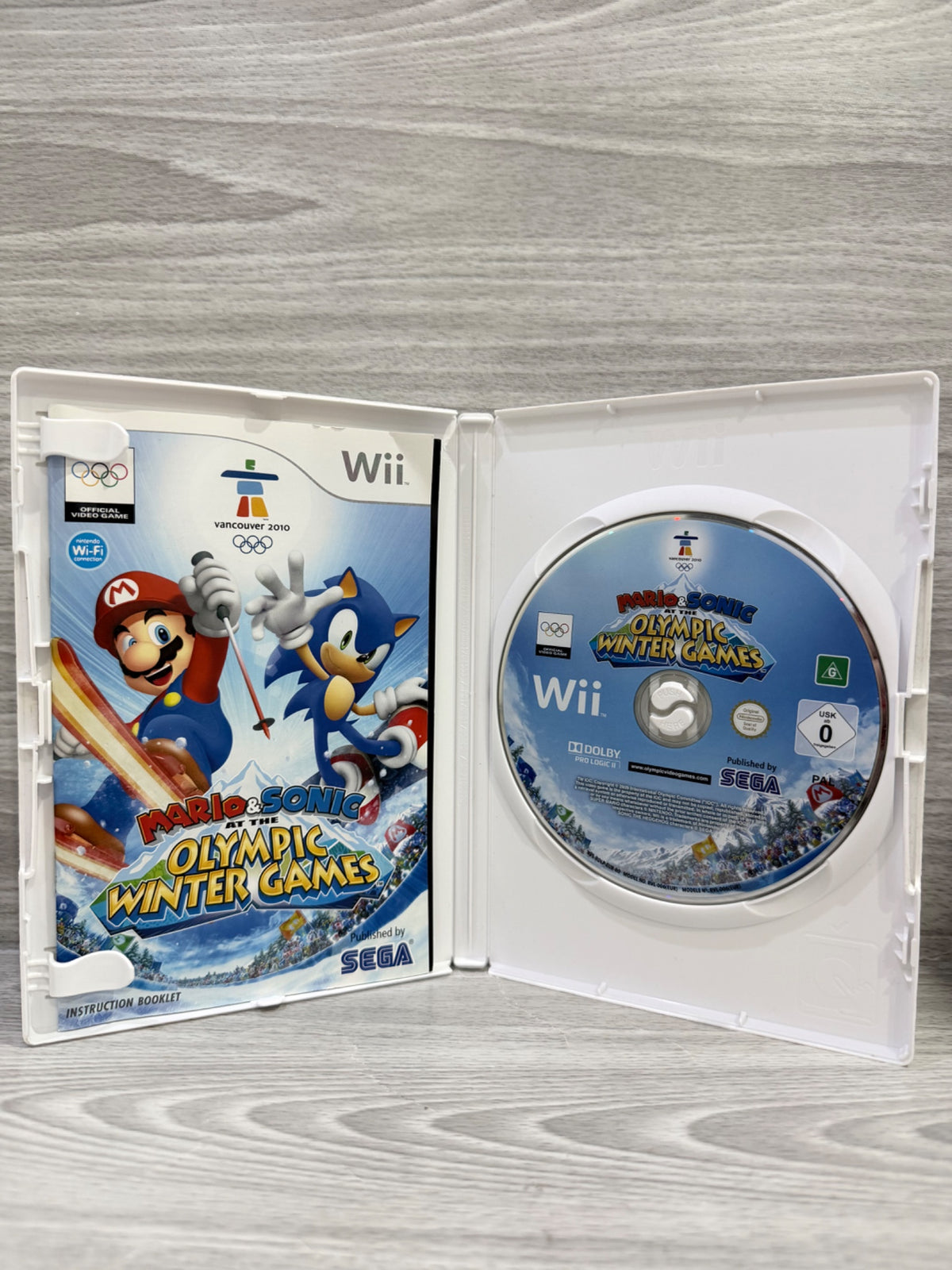 Mario & Sonic At The Olympic Winter Games Wii Complete With Manual PAL UK Tested
