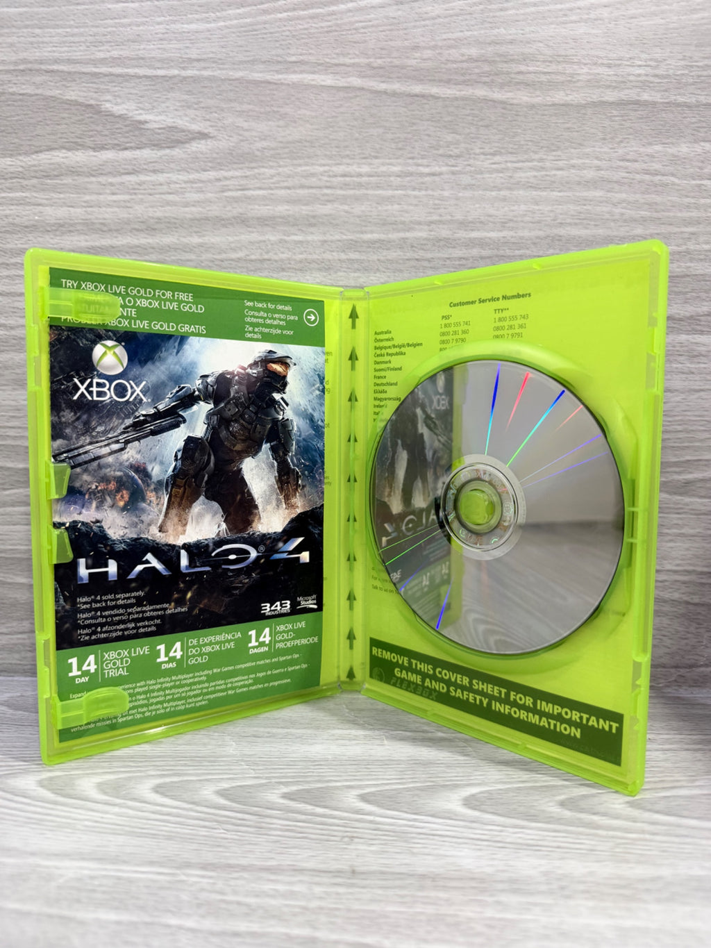 Halo 4 (2 Disc) Microsoft Xbox 360 No Manual PAL UK Tested Working