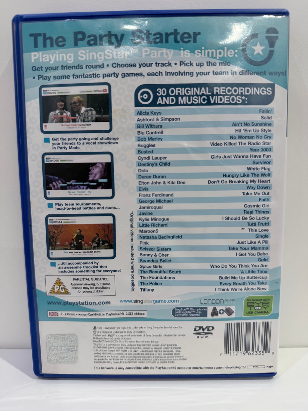 SingStar Party (Game Only) Sony PlayStation 2 Complete With Manual PAL UK Tested