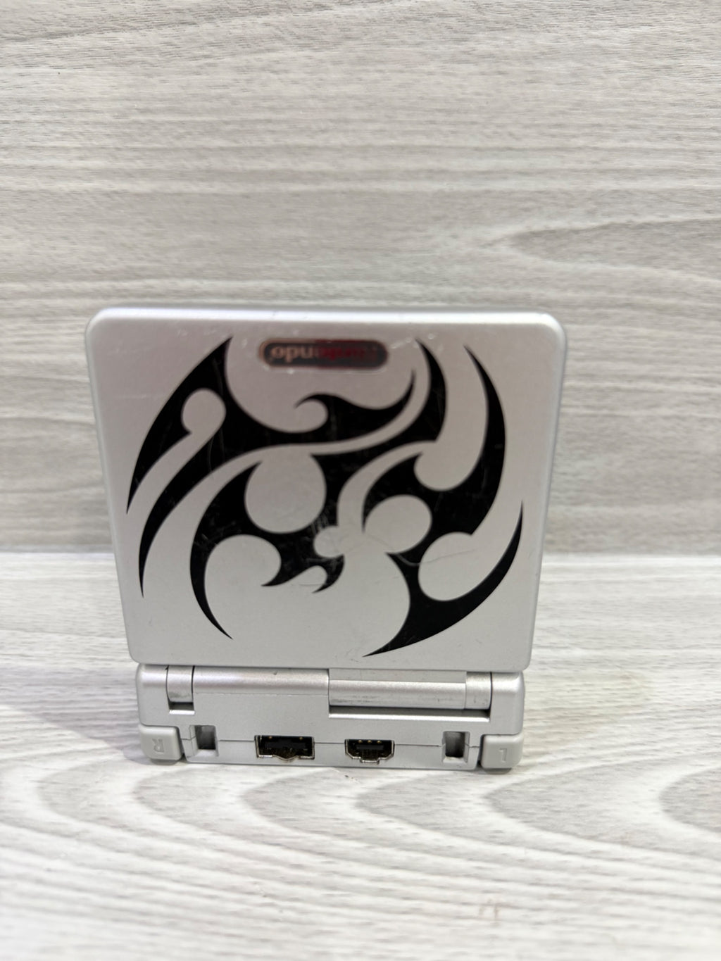 Nintendo Game Boy Advance SP Tribal Silver Handheld Console Unboxed Tested