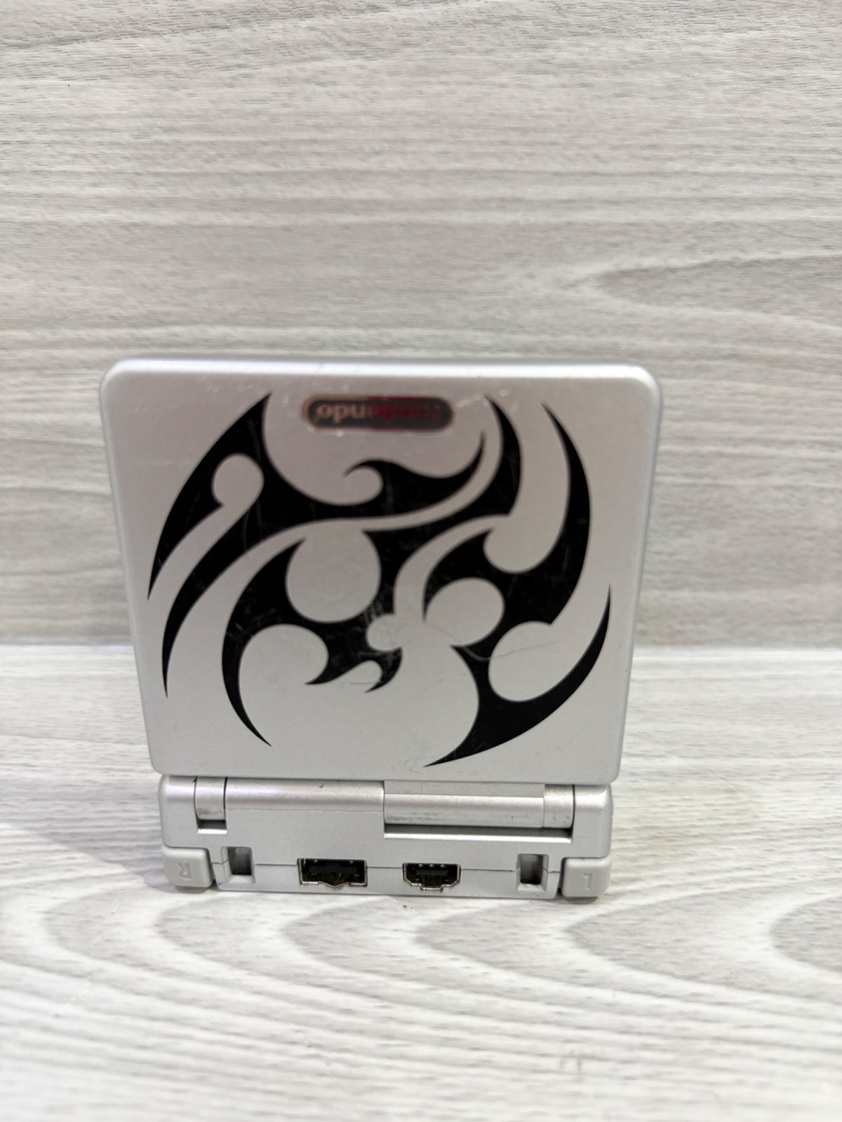 Nintendo Game Boy Advance SP Tribal Silver Handheld Console Unboxed Tested