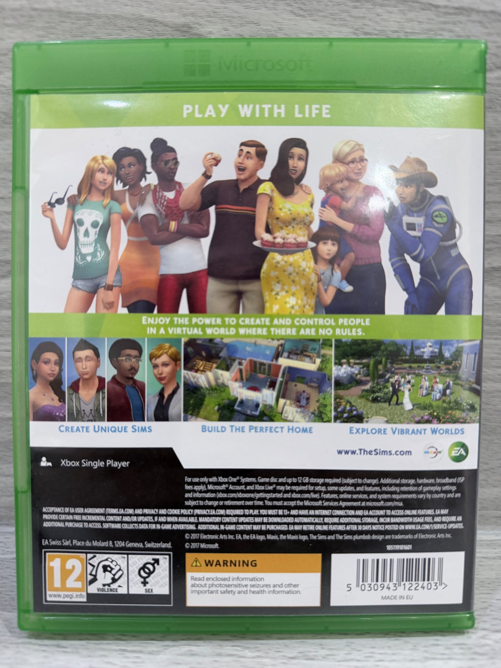 Sims 4, The (No DLC) Microsoft Xbox One Boxed PAL UK Tested Working
