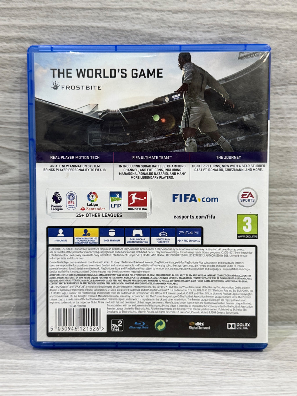 FIFA 18 Sony PlayStation 4 Boxed PAL UK Tested Working