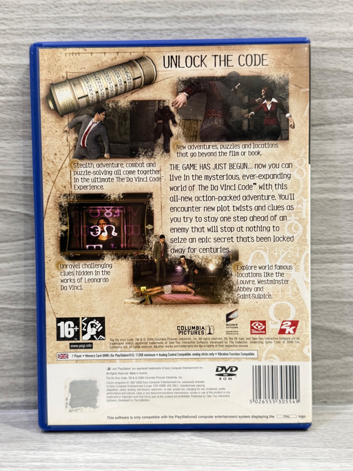 Da Vinci Code, The Sony PlayStation 2 Complete With Manual PAL UK Tested Working