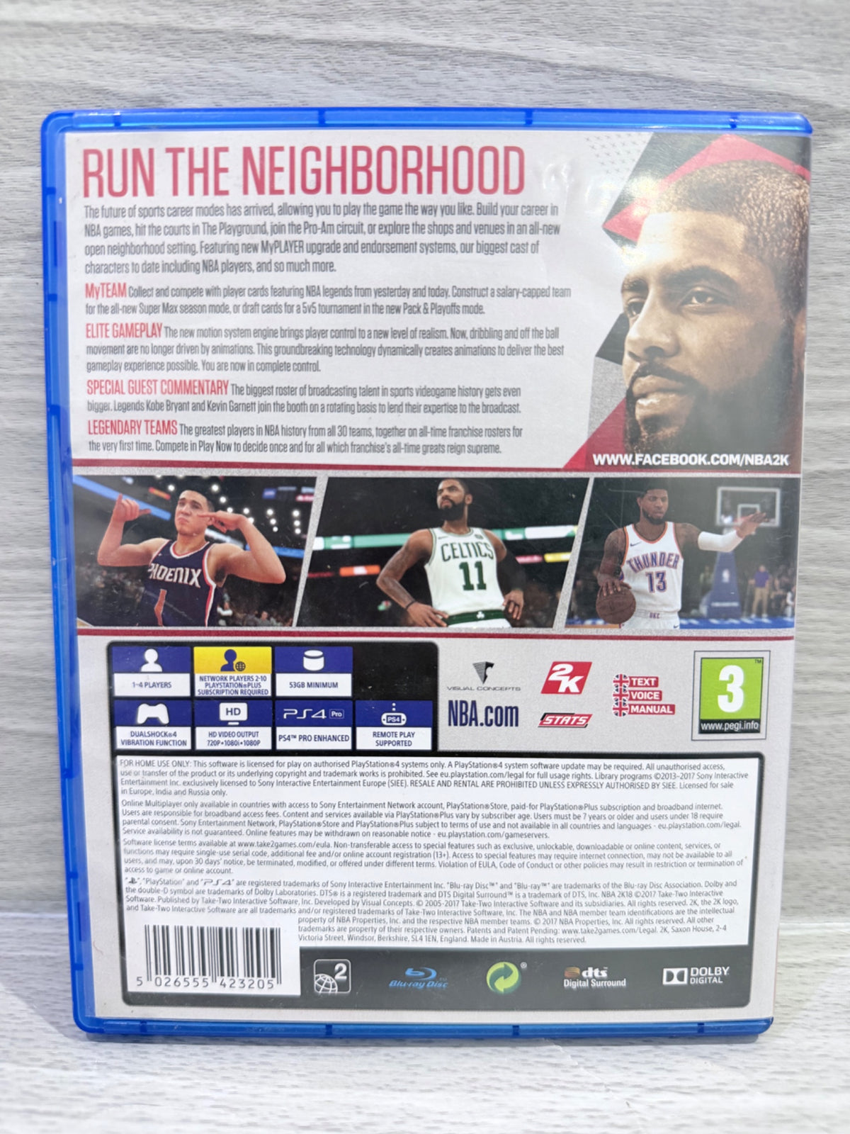 NBA 2K18 Sony PlayStation 4 Boxed PAL UK Tested Working