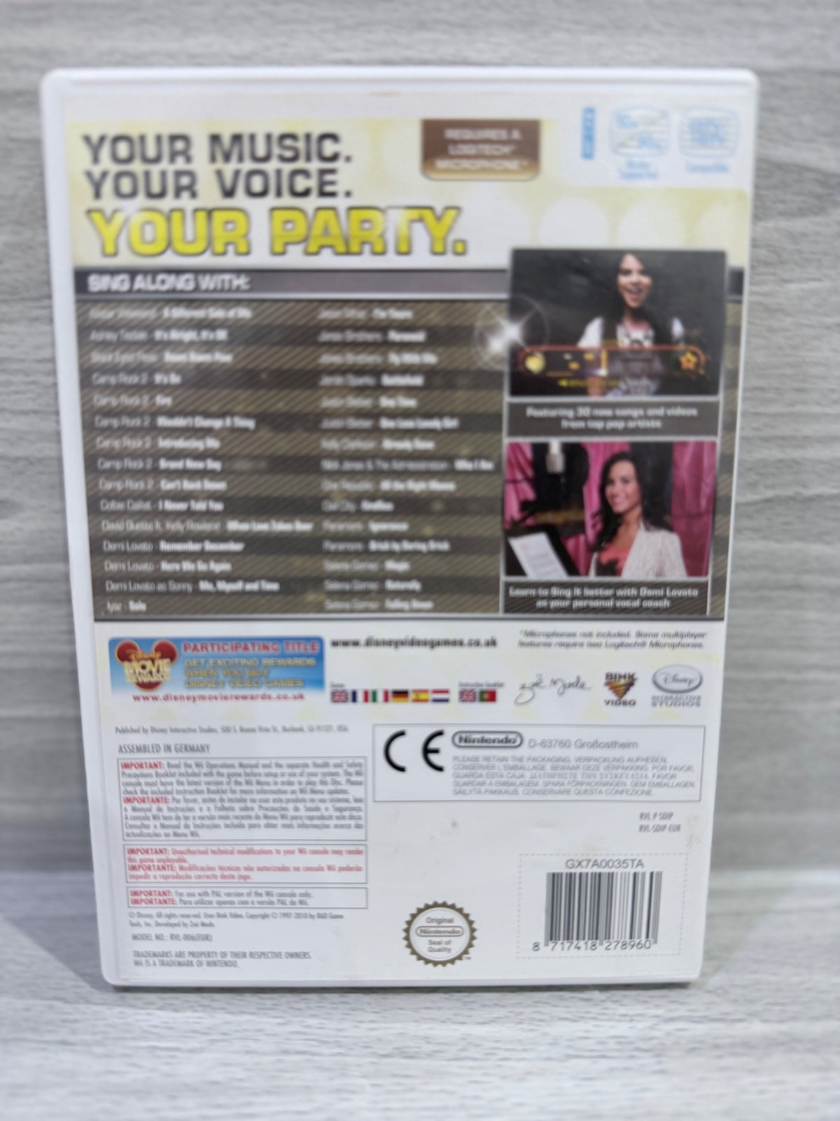 Disney Sing It Party Hits Nintendo Wii Complete With Manual PAL UK Tested