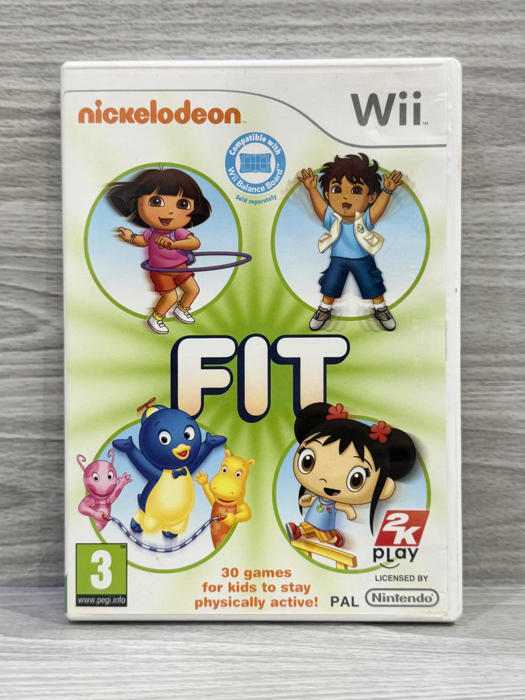 Nickelodeon Fit Nintendo Wii No Manual PAL UK Tested Working