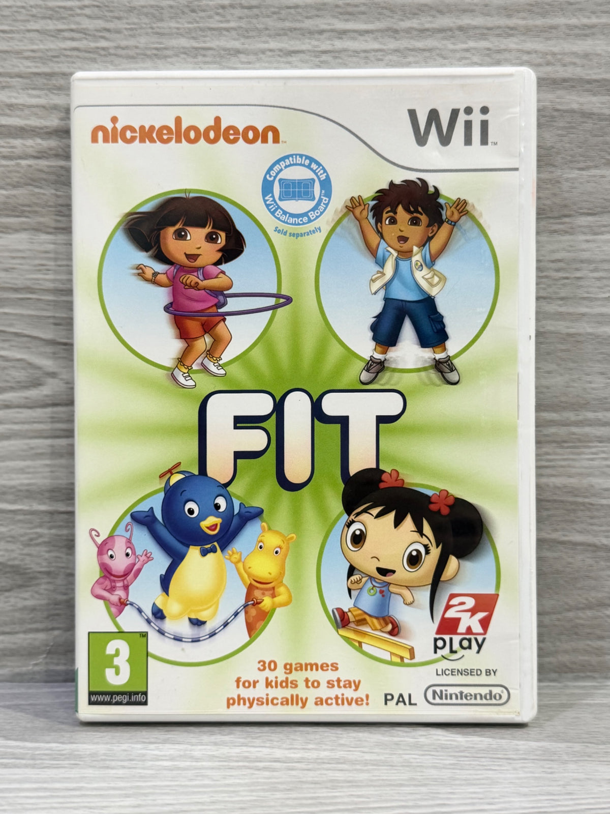 Nickelodeon Fit Nintendo Wii No Manual PAL UK Tested Working