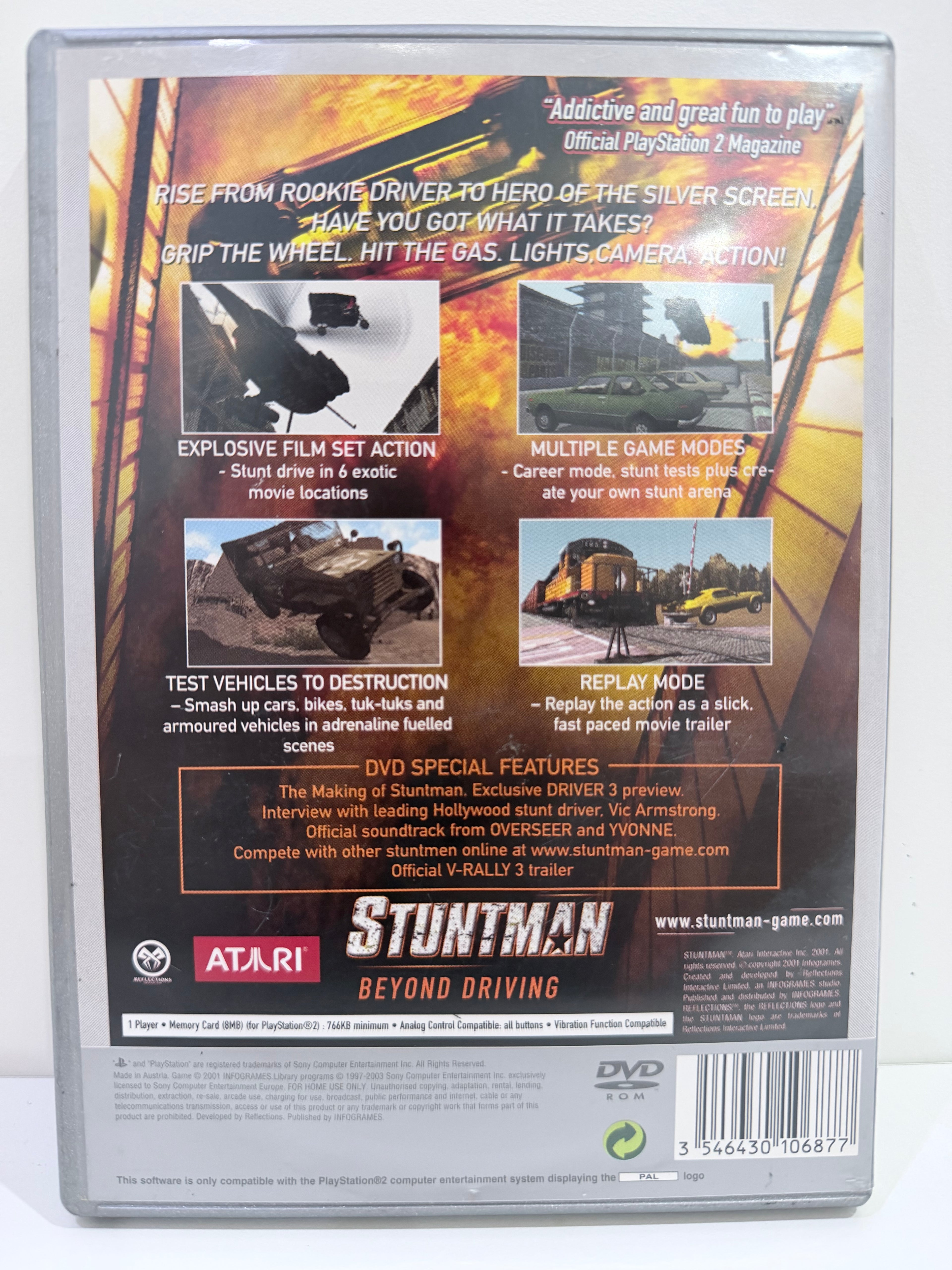 Stuntman Platinum Sony PlayStation 2 No Manual PAL UK Tested Working