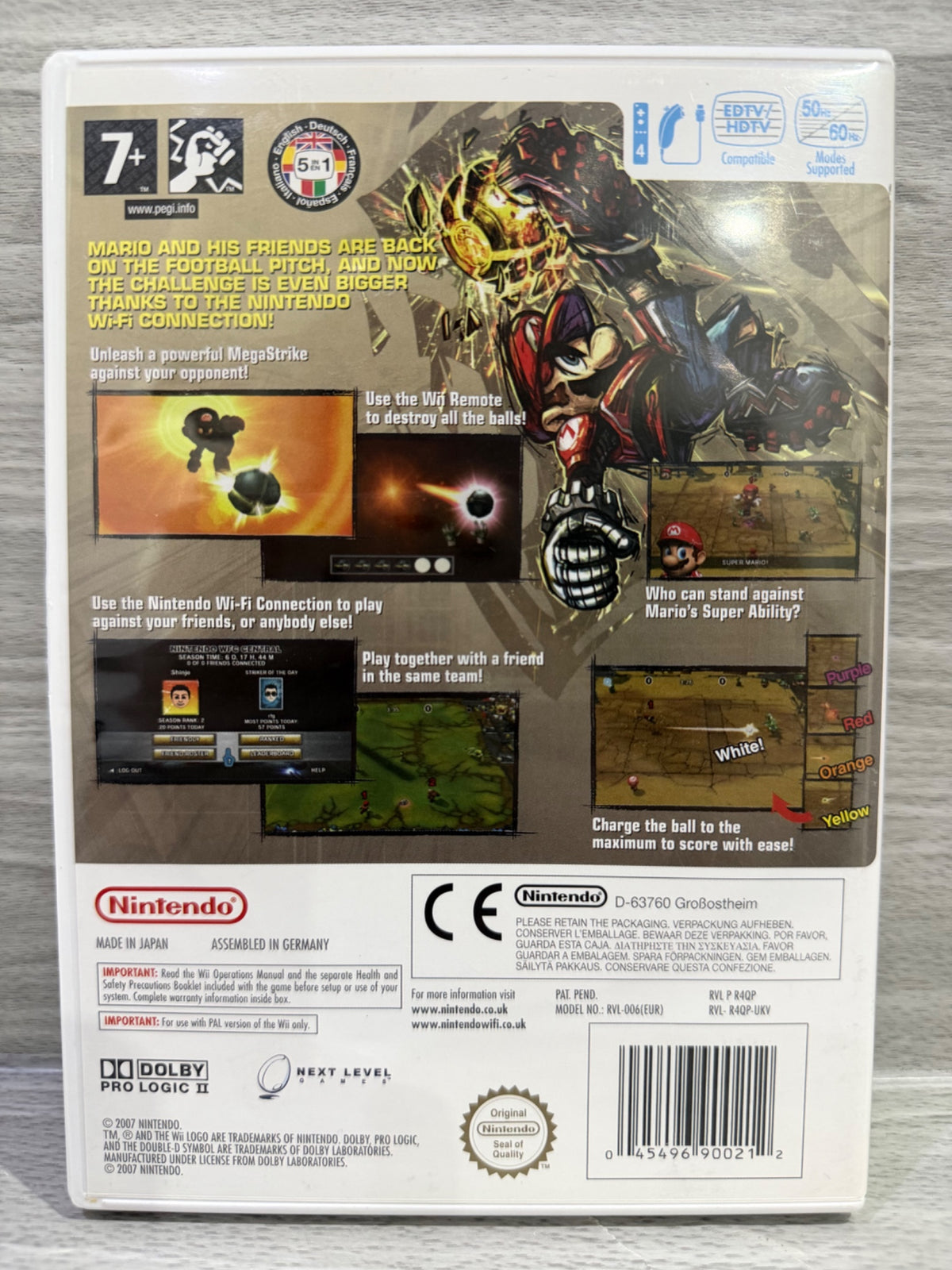 Mario Strikers Charged Football Nintendo Wii Complete With Manual PAL UK Tested
