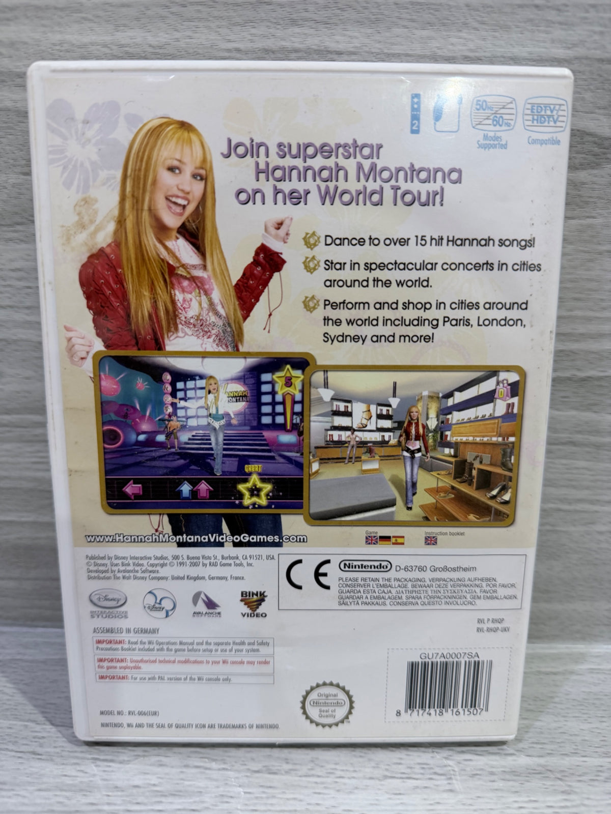 Hannah Montana: Spotlight World tour Wii Complete With Manual PAL UK Tested