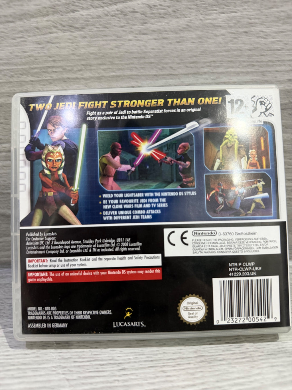 Star Wars Clone Wars - Jedi Alliance DS Complete With Manual PAL UK Tested
