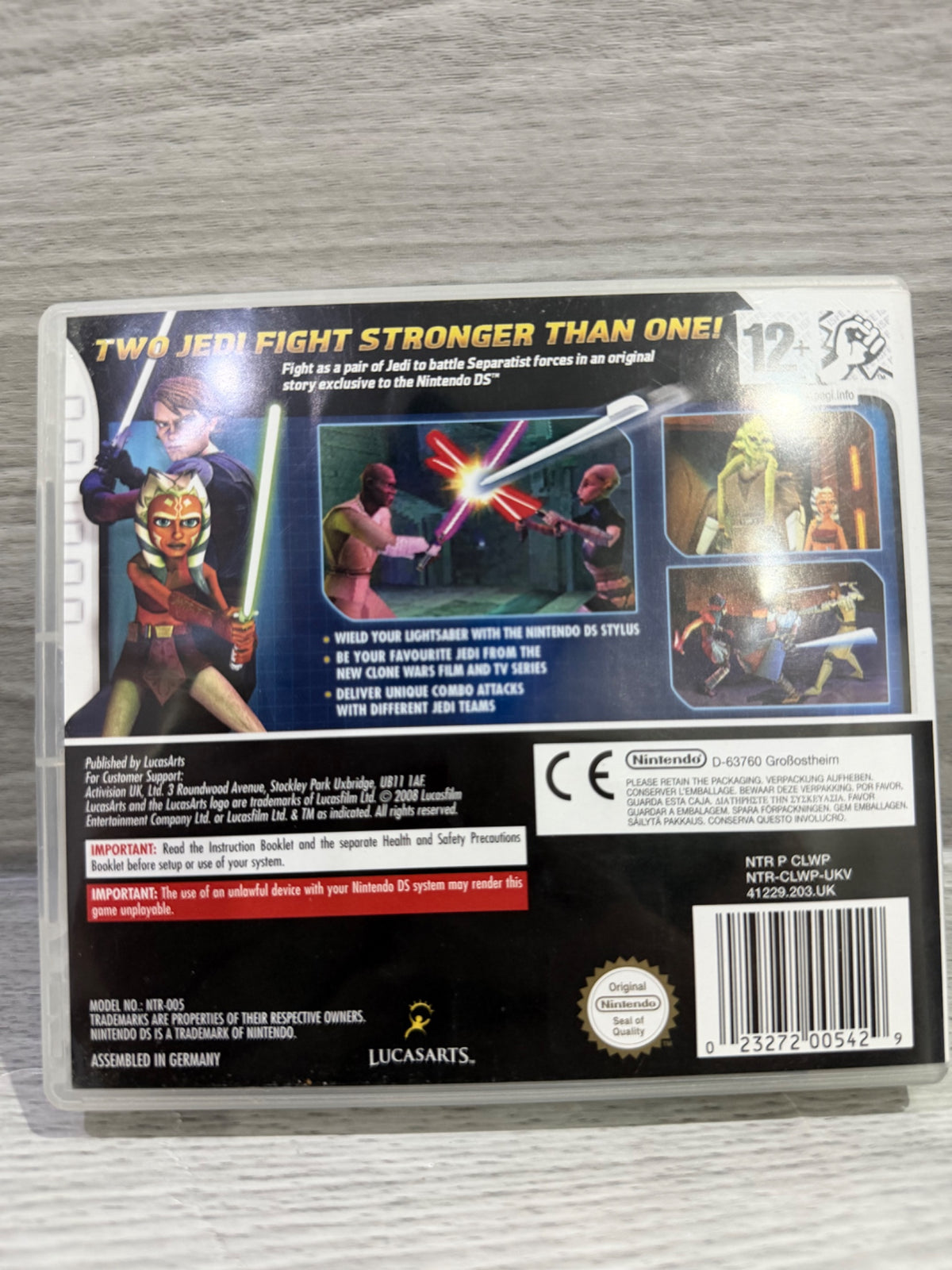 Star Wars Clone Wars - Jedi Alliance DS Complete With Manual PAL UK Tested