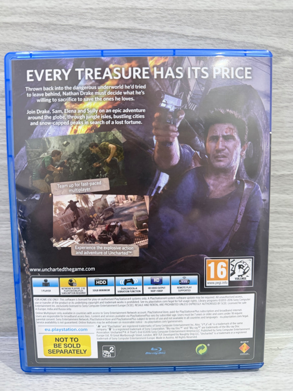 Uncharted 4: A Thief's End Sony PlayStation 4 Boxed PAL UK Tested Working