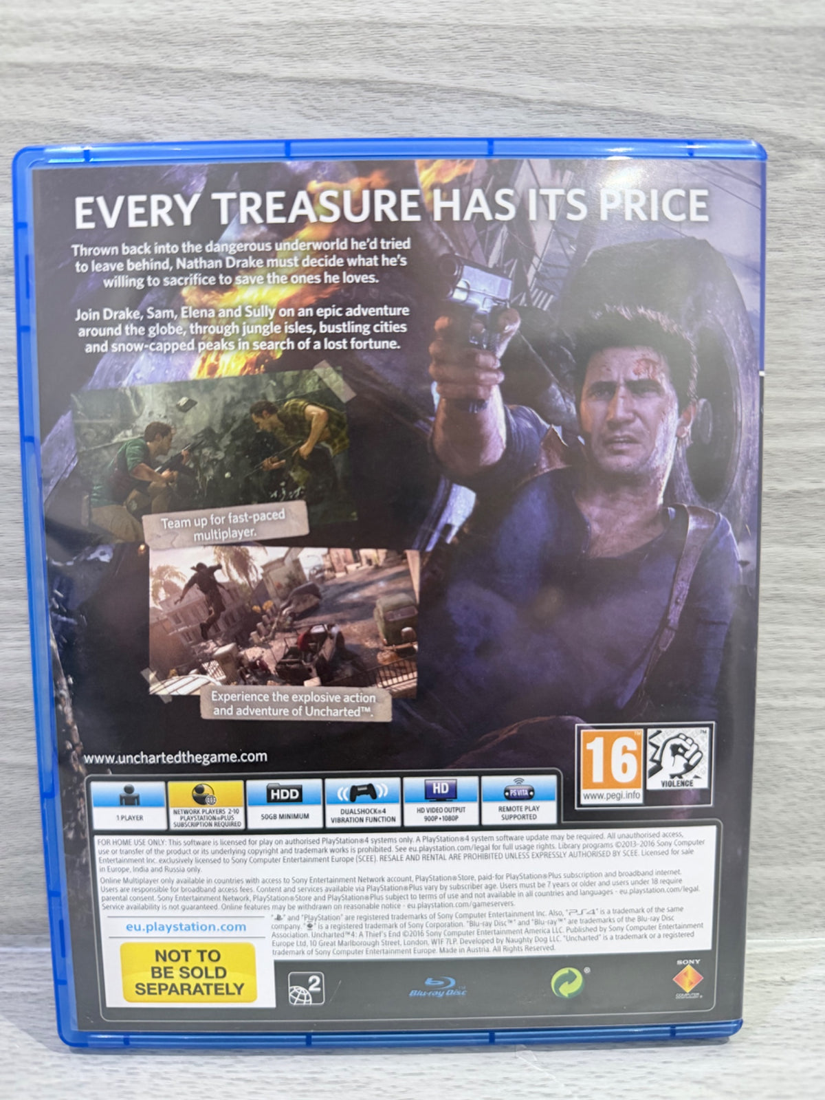 Uncharted 4: A Thief's End Sony PlayStation 4 Boxed PAL UK Tested Working