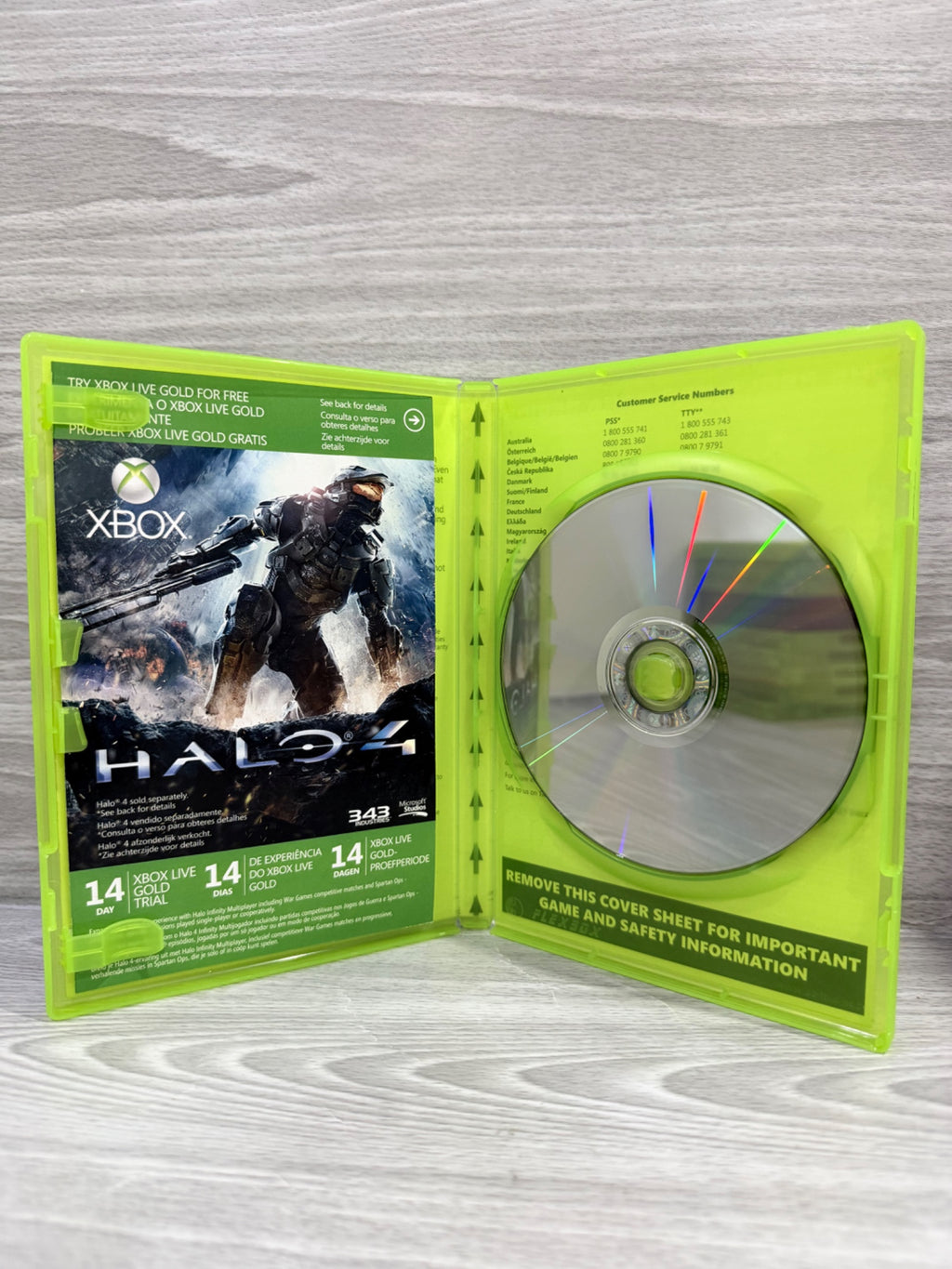 Halo 4 (2 Disc) Microsoft Xbox 360 No Manual PAL UK Tested Working