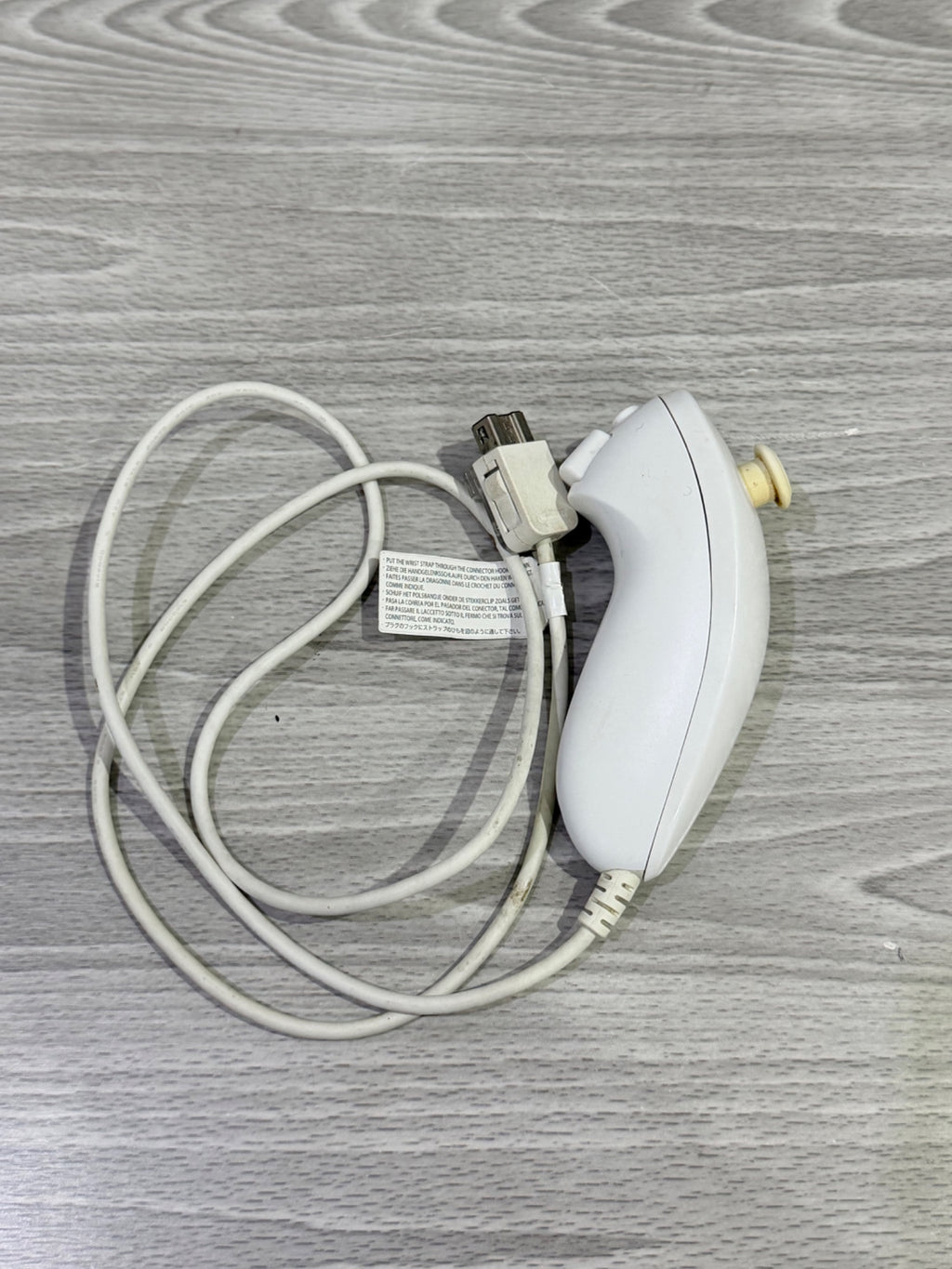Nintendo Wii/Wii U Official Nunchuck White White Controller Original Tested