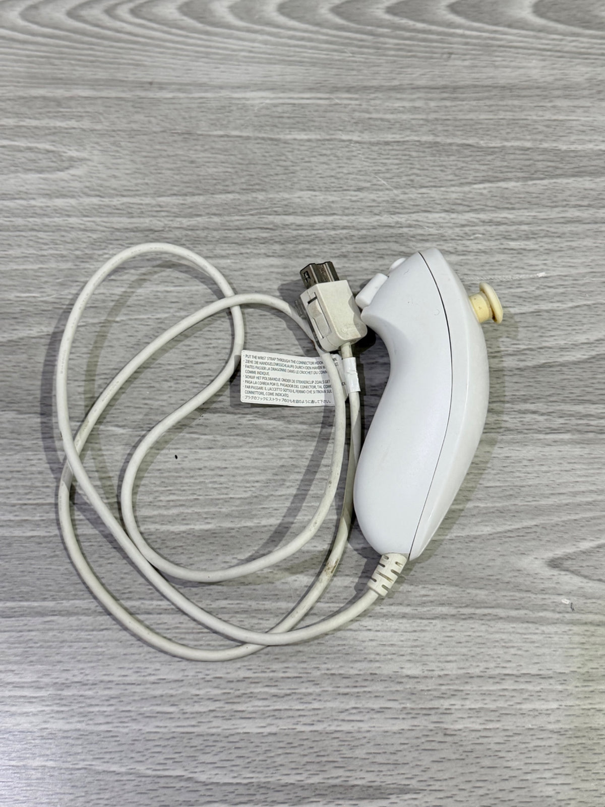 Nintendo Wii/Wii U Official Nunchuck White White Controller Original Tested