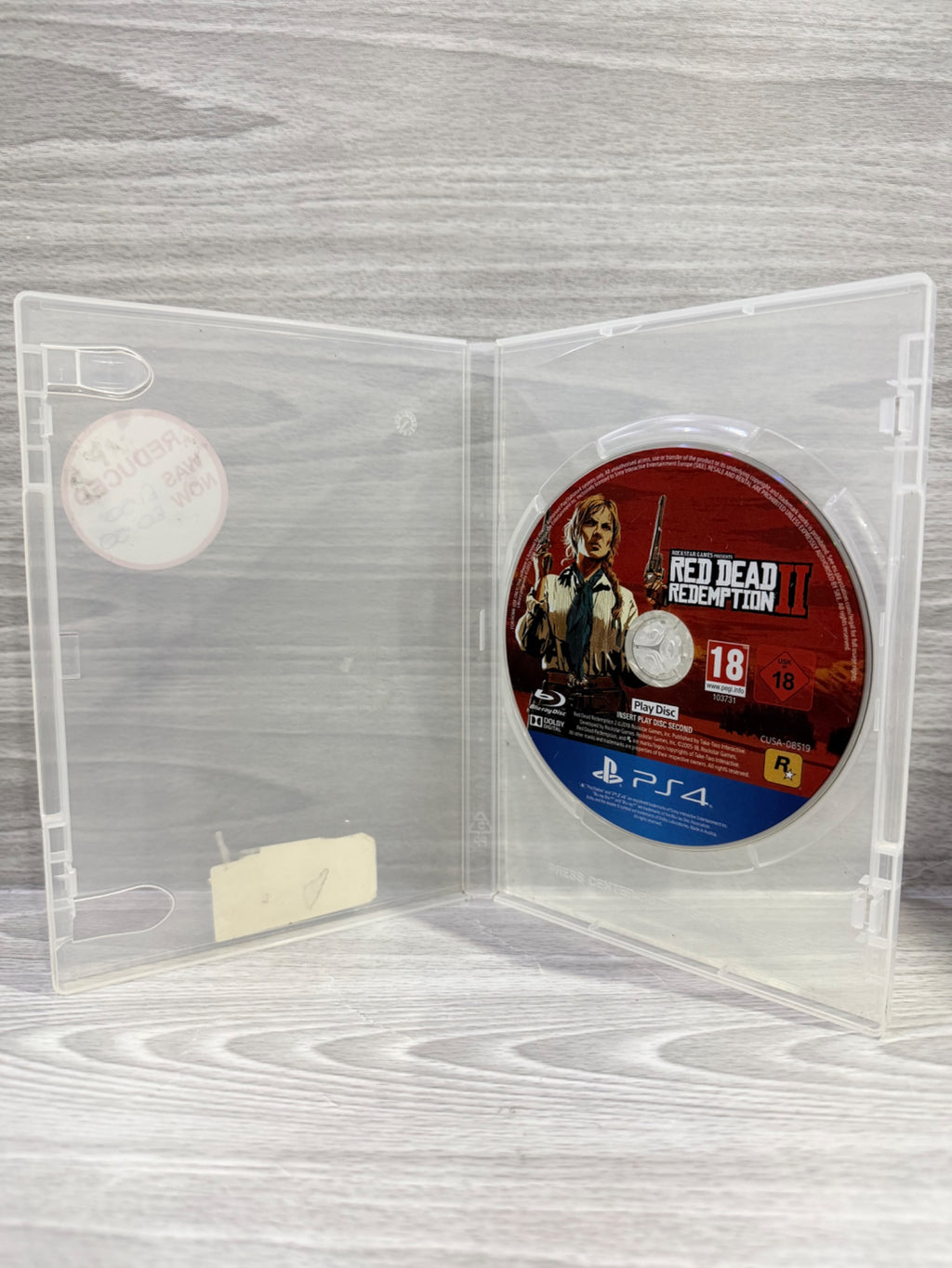Red Dead Redemption 2 (2 Disc) (No DLC) PS4 Disc Only PAL UK Tested Working