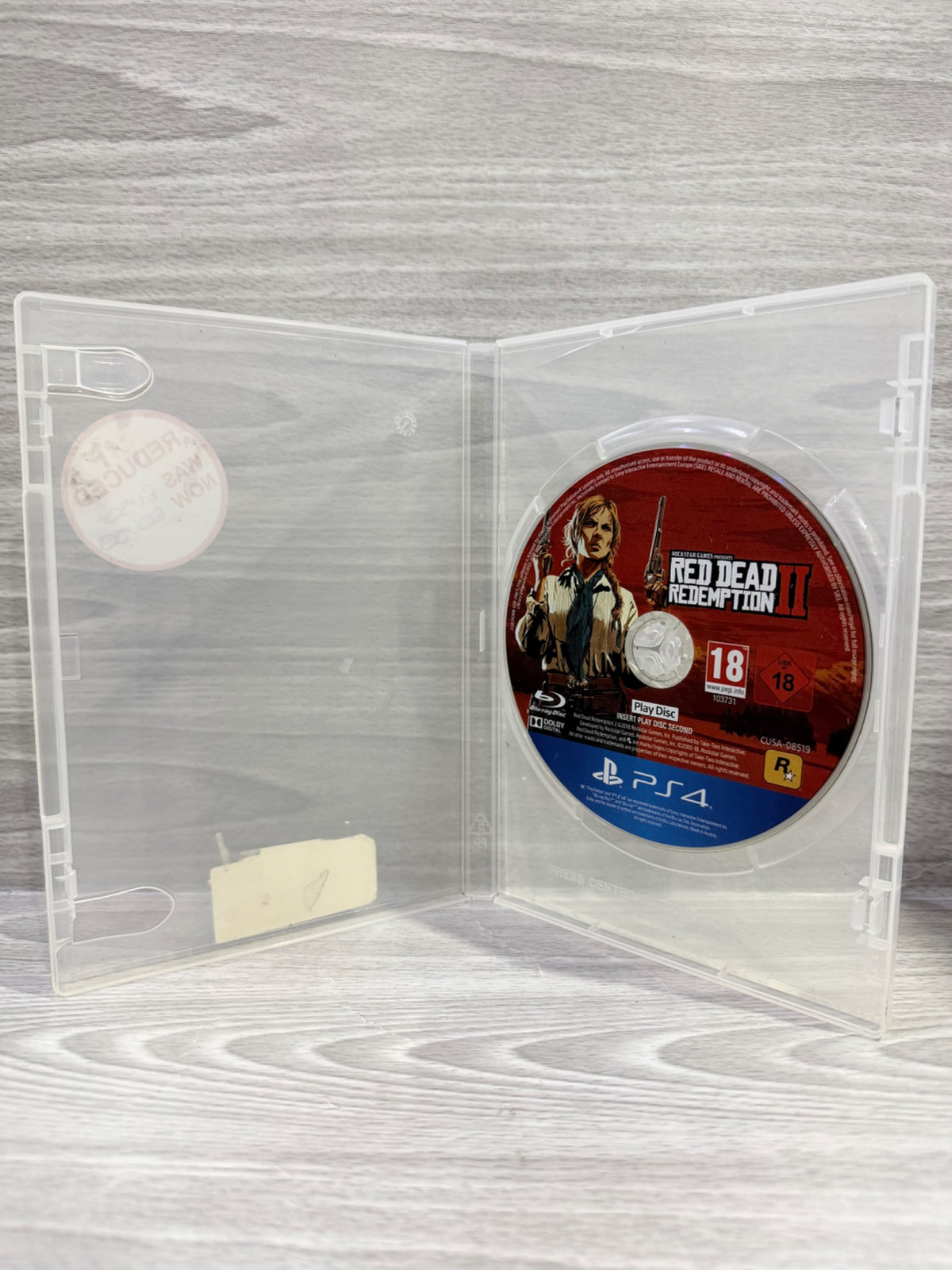 Red Dead Redemption 2 (2 Disc) (No DLC) PS4 Disc Only PAL UK Tested Working