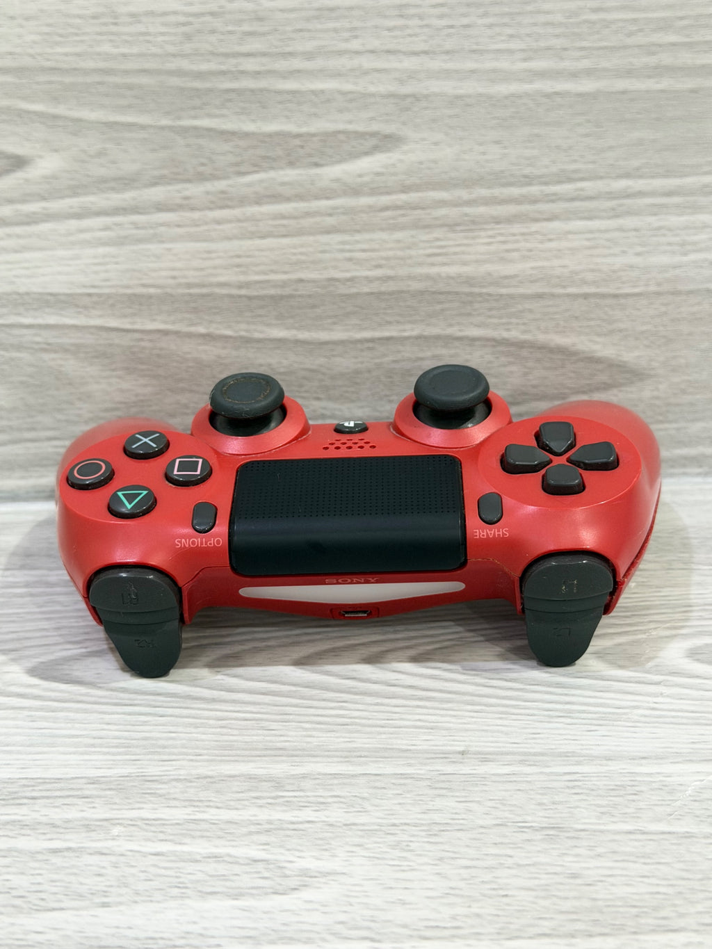 Sony PlayStation 4 Original 500GB Black Console Genuine Red Controller Tested