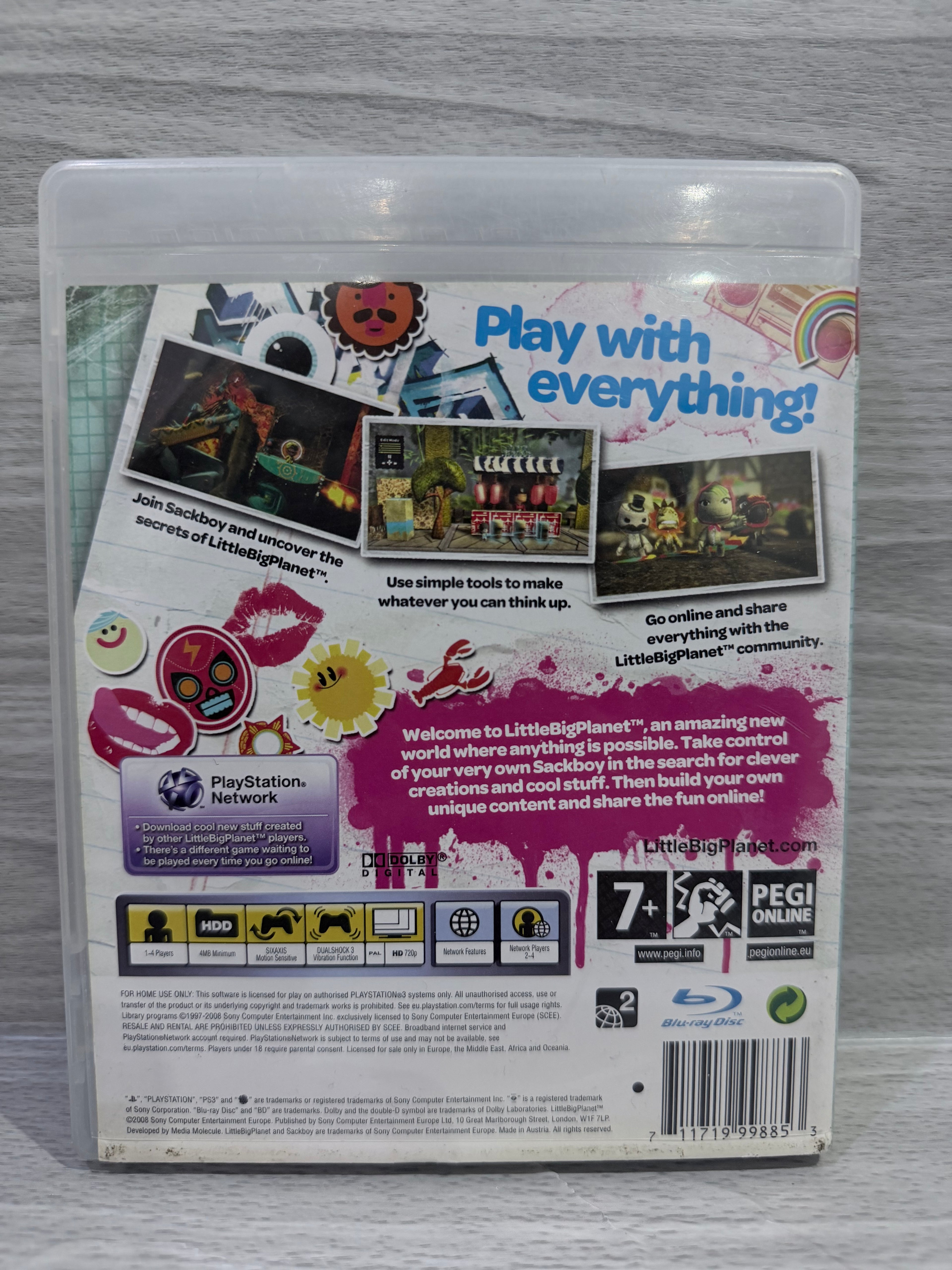 Little Big Planet Sony PlayStation 3 Complete With Manual PAL UK Tested Working