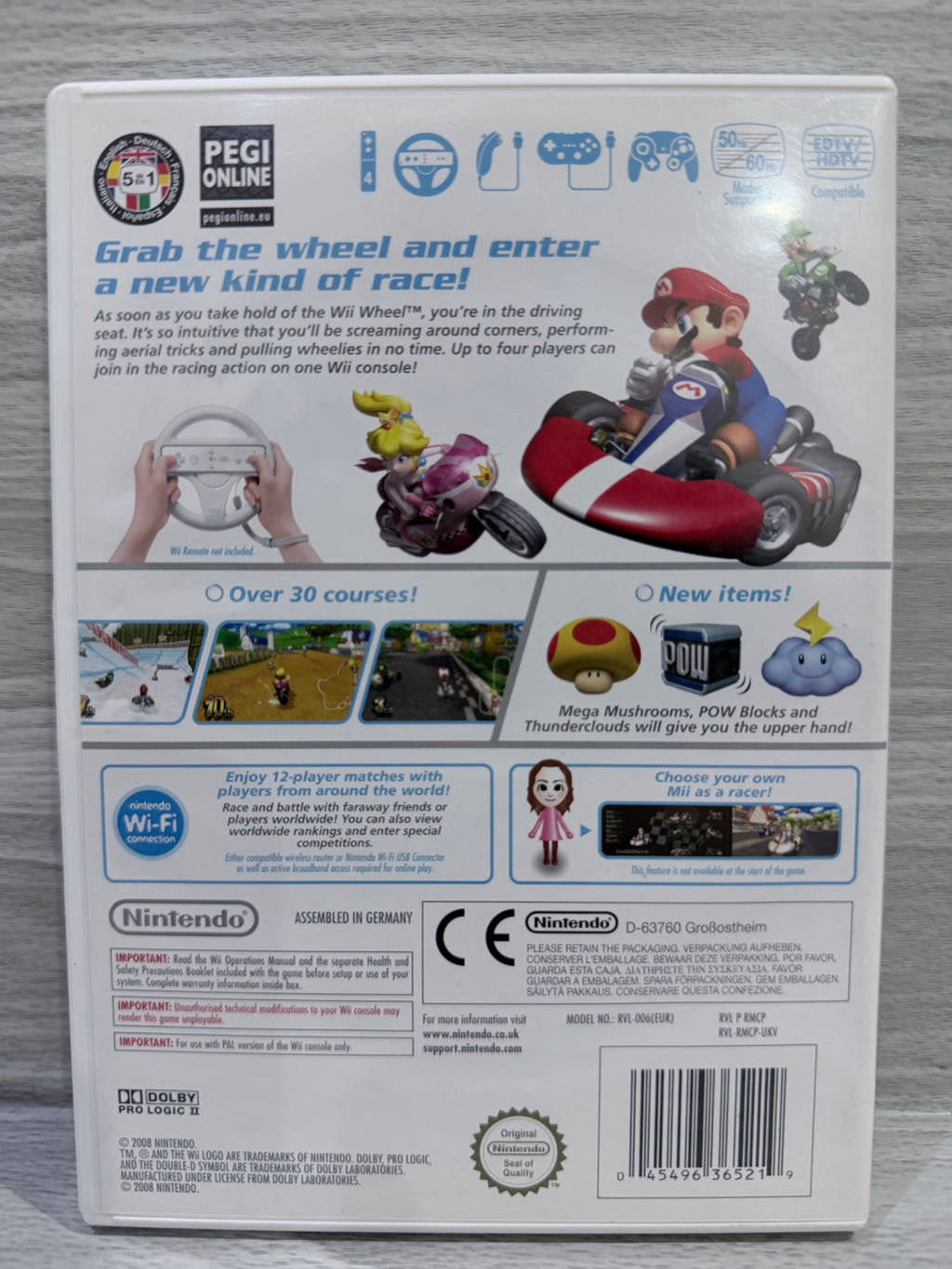Mario Kart Nintendo Wii Complete With Manual PAL UK Tested Working