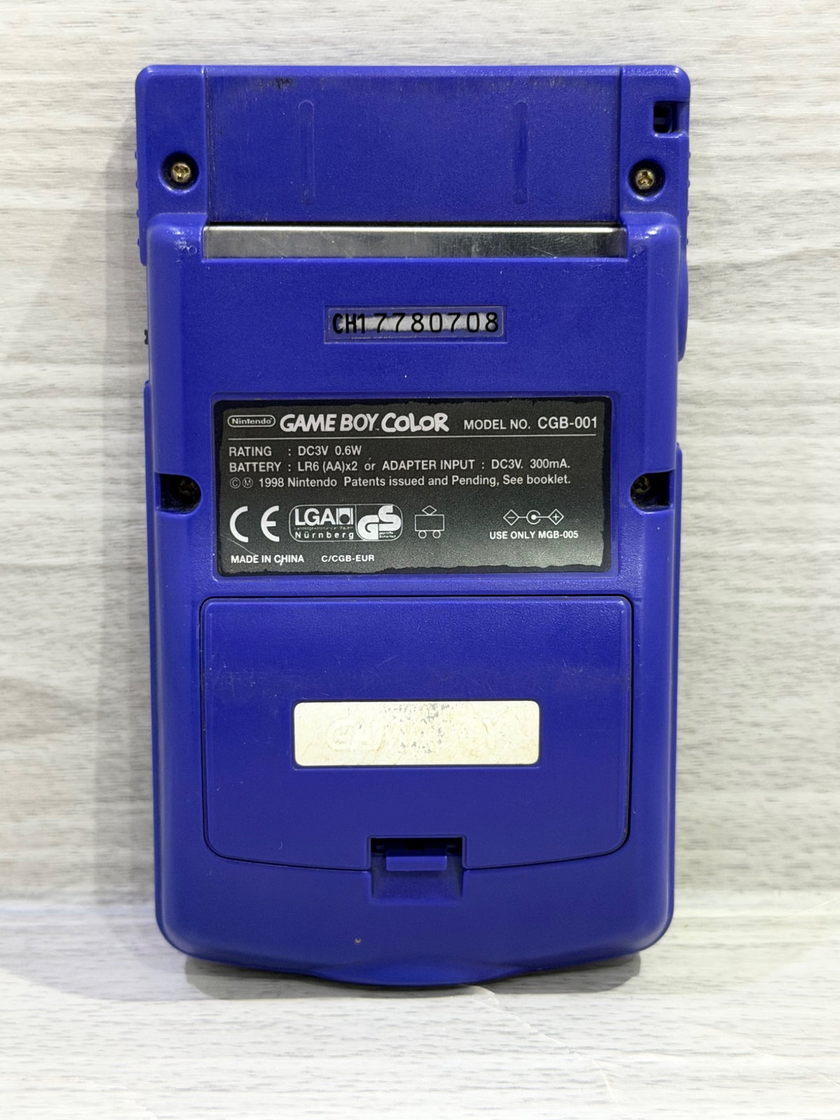 Nintendo Game Boy Color Grape Handheld Console Unboxed Tested Working