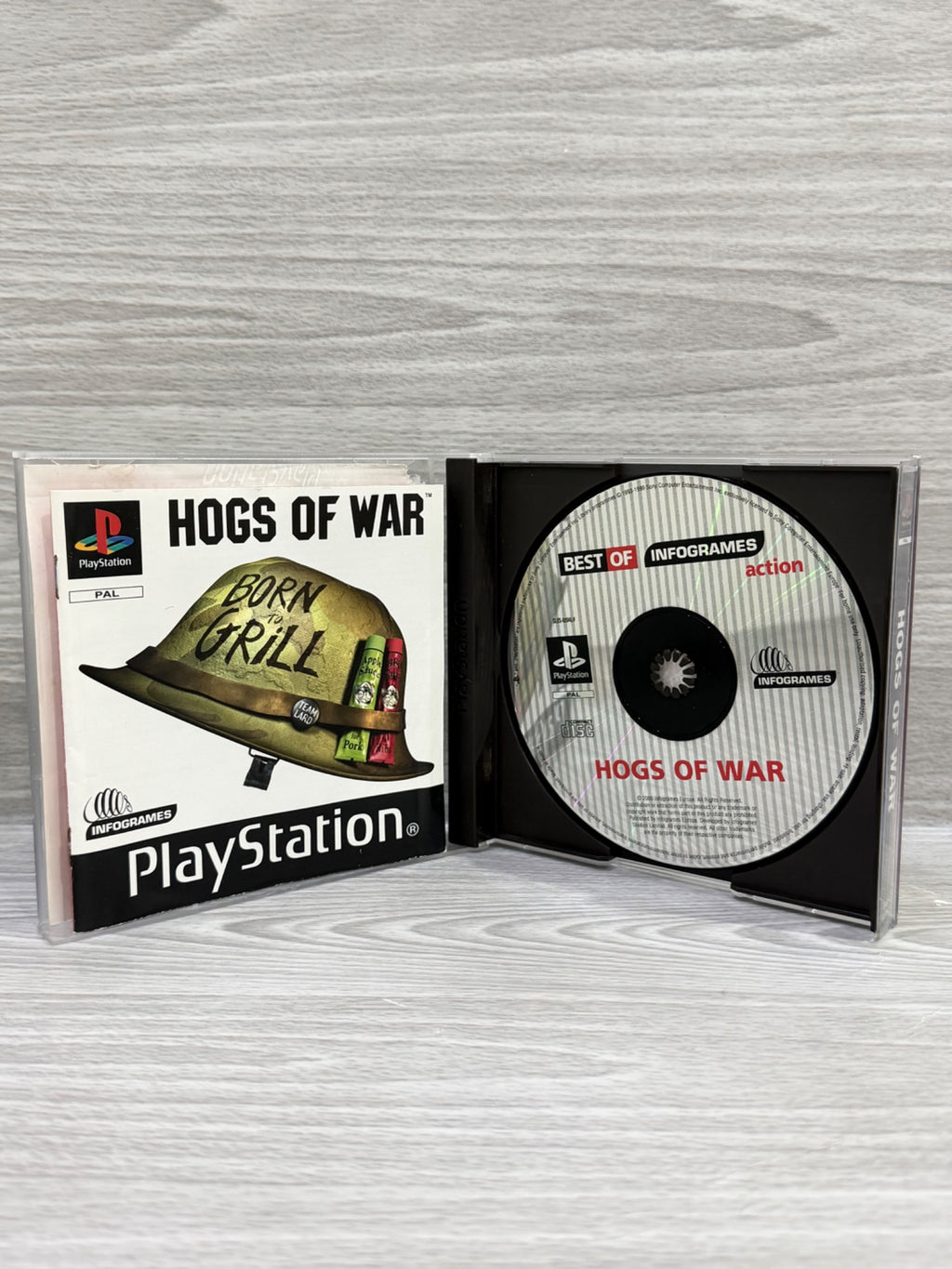 Hogs of War: Born to Grill Sony PlayStation 1 Complete With Manual PAL UK Tested