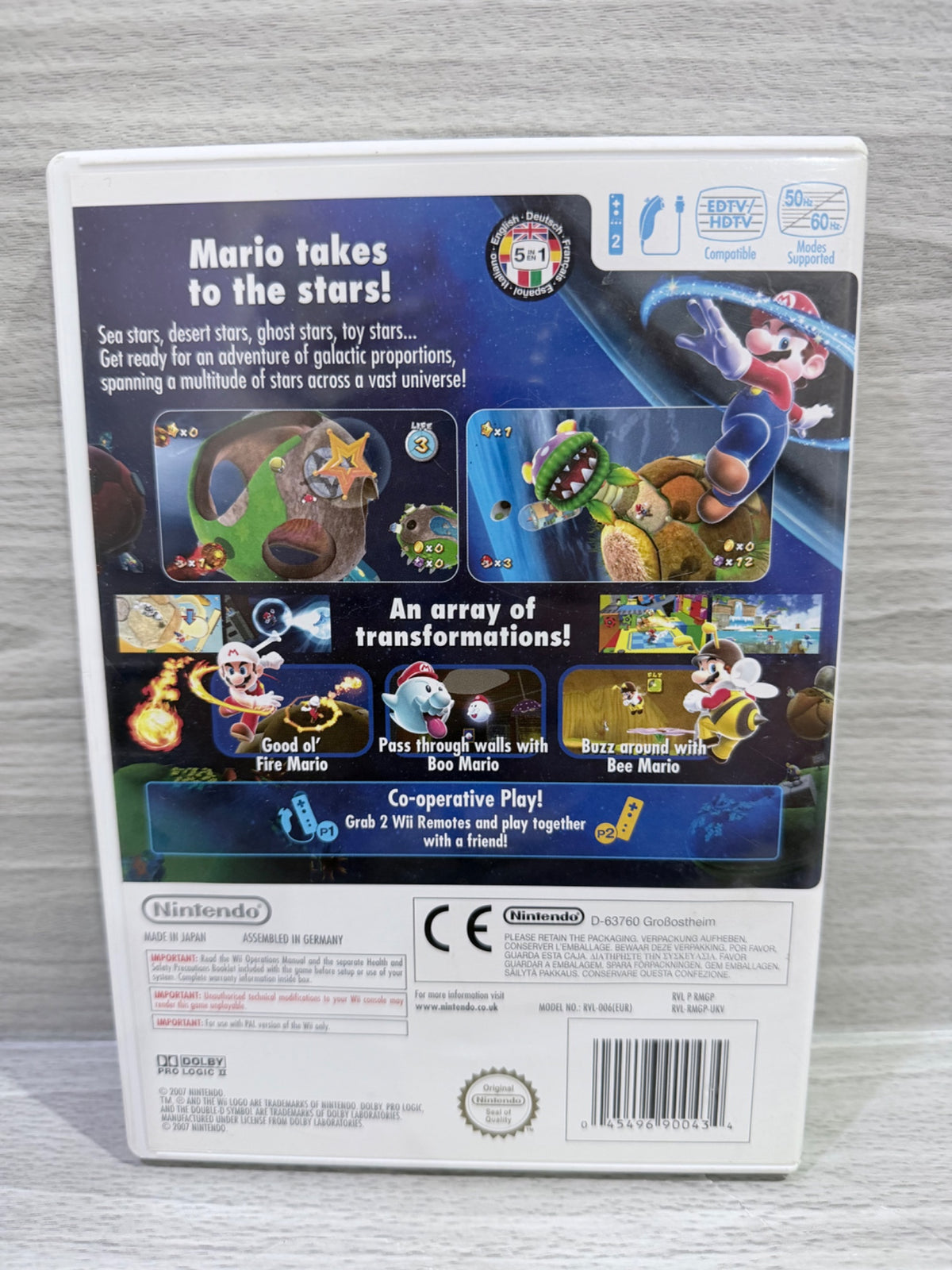 Super Mario Galaxy Nintendo Wii Complete With Manual PAL UK Tested Working