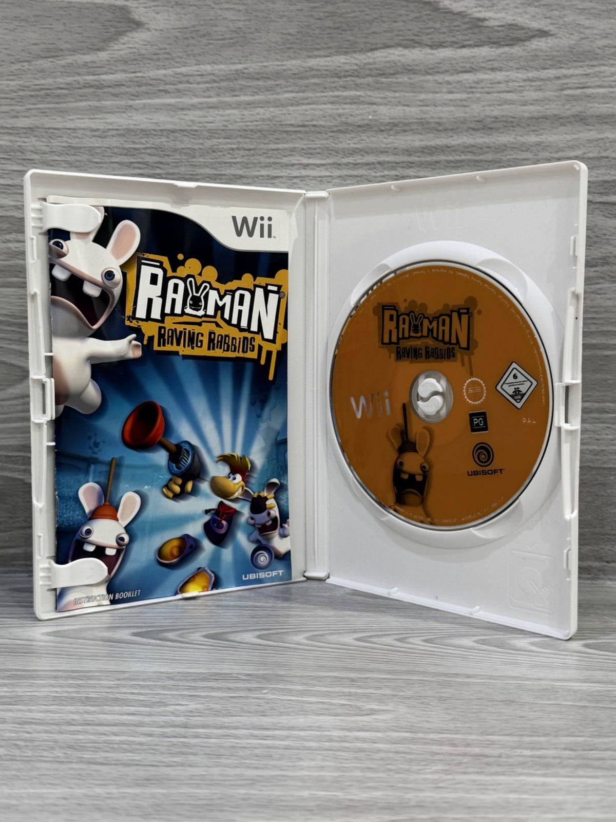 Rayman Raving Rabbids Nintendo Wii Complete With Manual PAL UK Tested Working