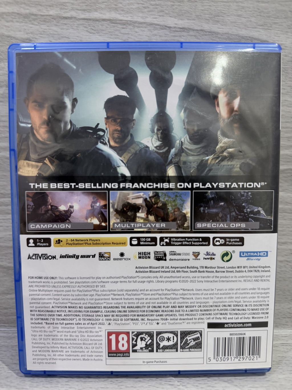 Call of Duty: Modern Warfare 2 (2022) Sony PlayStation 5 Boxed PAL UK Tested