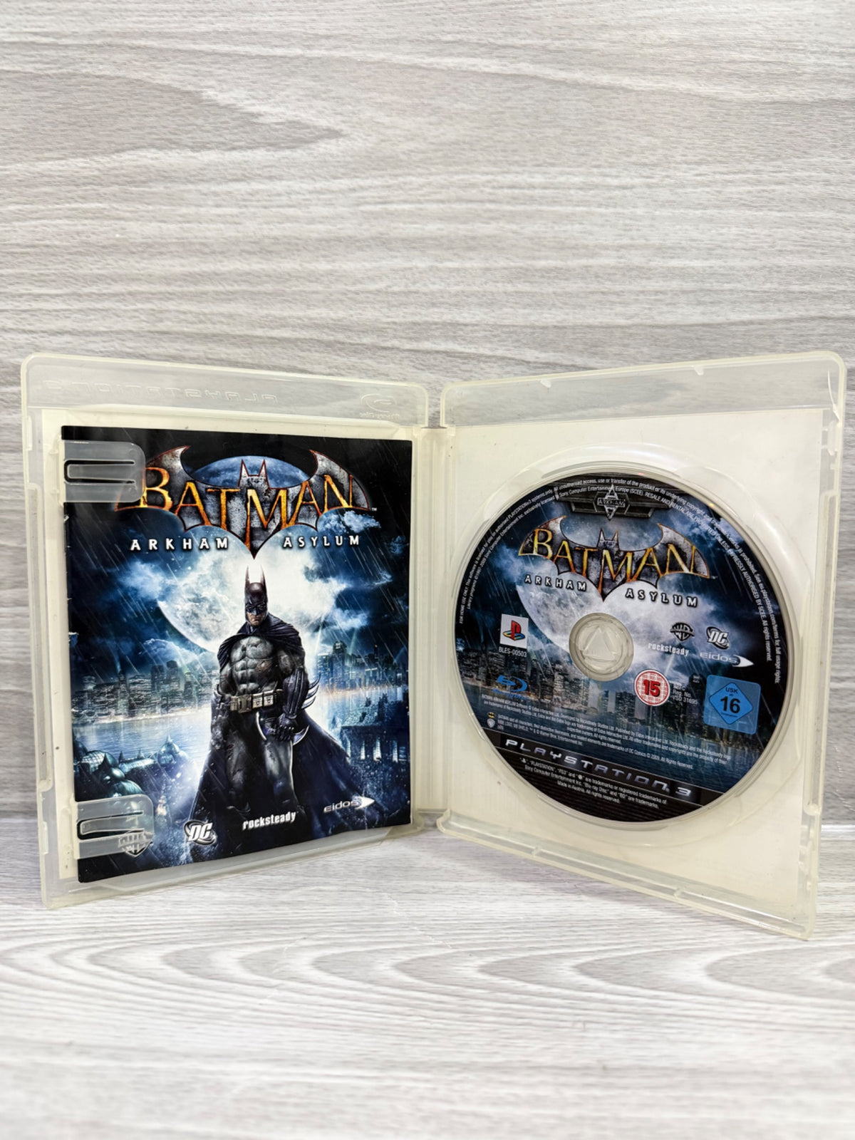 Batman Arkham Asylum (15) Sony PlayStation 3 Complete With Manual PAL UK Tested