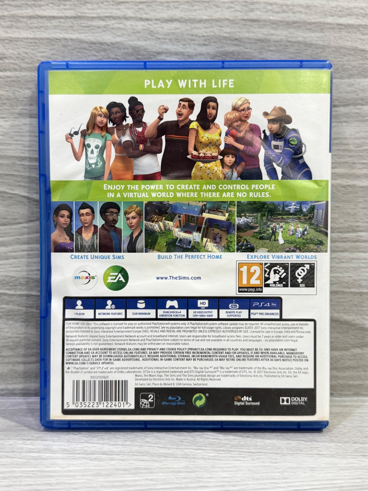 Sims 4, The (No DLC) Sony PlayStation 4 Boxed PAL UK Tested Working