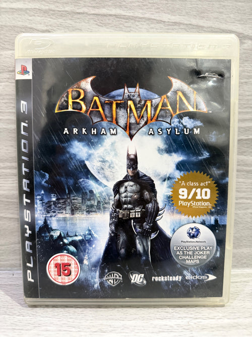Batman Arkham Asylum (15) Sony PlayStation 3 Complete With Manual PAL UK Tested