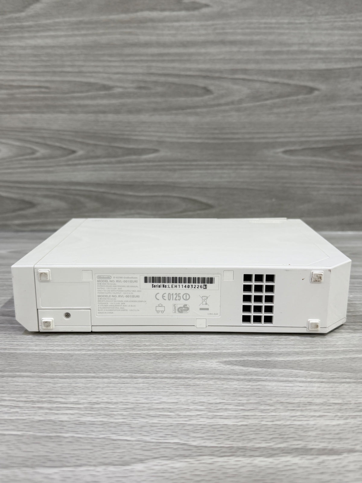 Nintendo Wii Original White Console Genuine White Controller Unboxed Tested