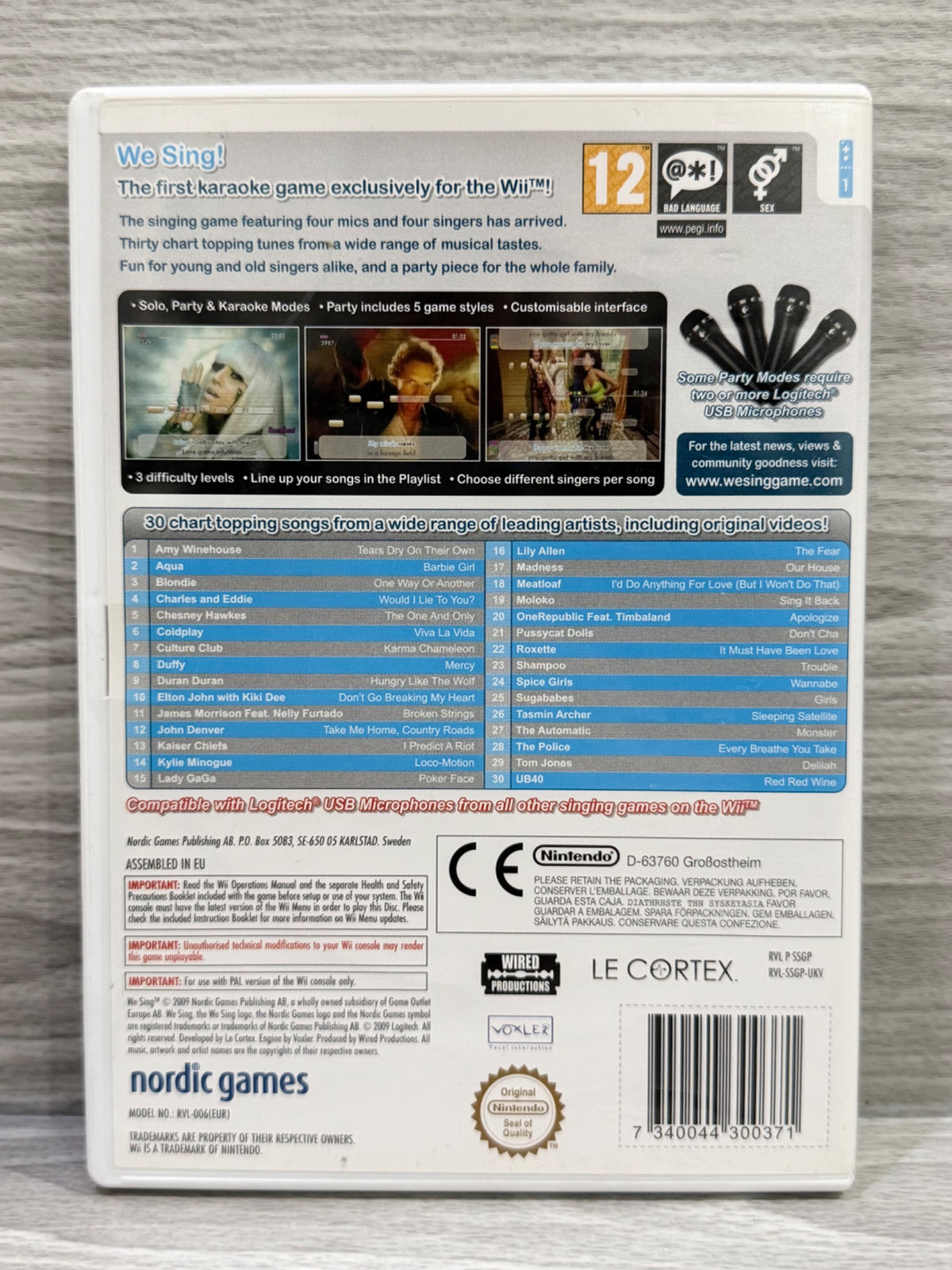 We Sing Nintendo Wii Complete With Manual PAL UK Tested Working