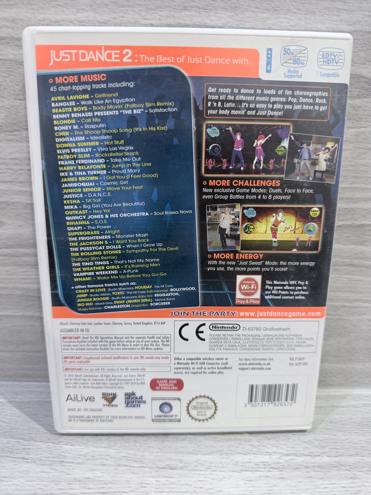 Just Dance 2 Nintendo Wii Complete With Manual PAL UK Tested Working