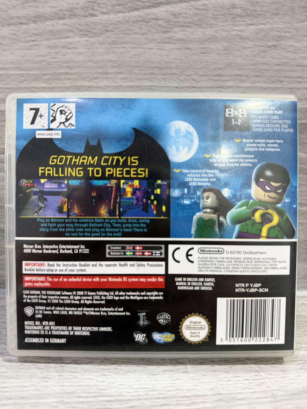 Lego Batman Nintendo DS Complete With Manual PAL UK Tested Working