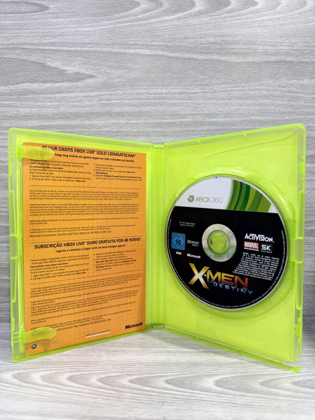 X-Men Destiny Microsoft Xbox 360 No Manual PAL UK Tested Working