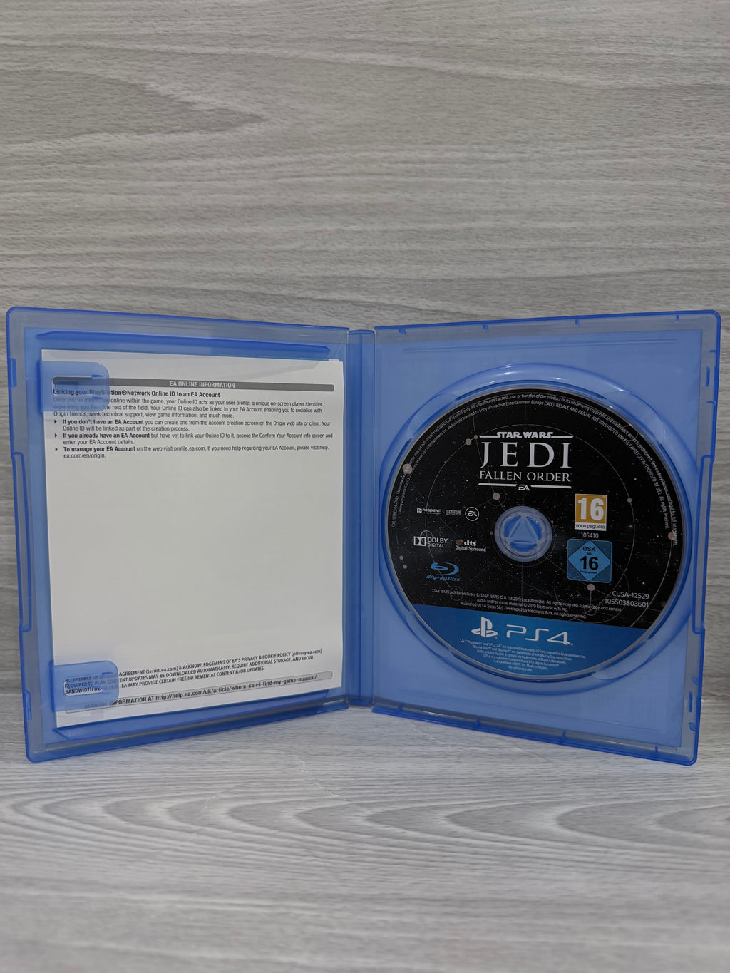 Star Wars Jedi: Fallen Order (No DLC) Sony PlayStation 4 Boxed PAL UK Tested