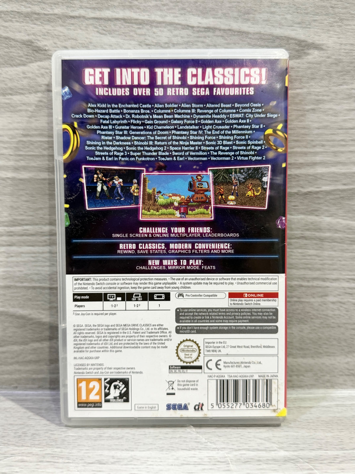 Sega Mega Drive Classics Nintendo Switch Boxed PAL UK Tested Working