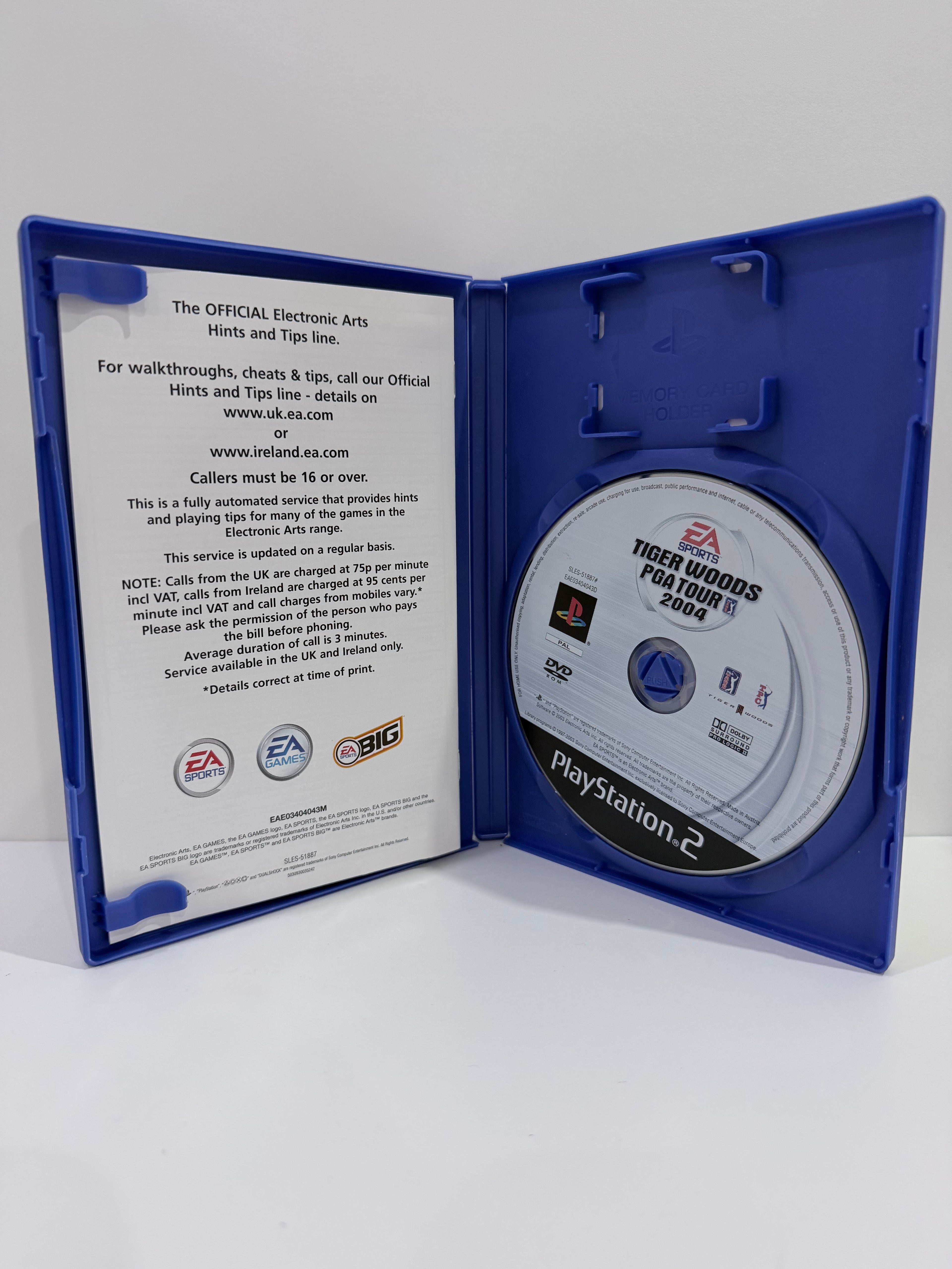 Tiger Woods PGA Tour 2004 Sony PlayStation 2 Complete With Manual PAL UK Tested