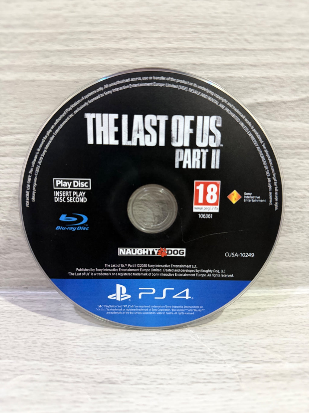 Last of Us Part II, The (2 Disc) Sony PlayStation 4 Disc Only PAL UK Tested